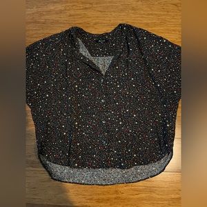 Madewell 3/4 sleeved cropped blouse